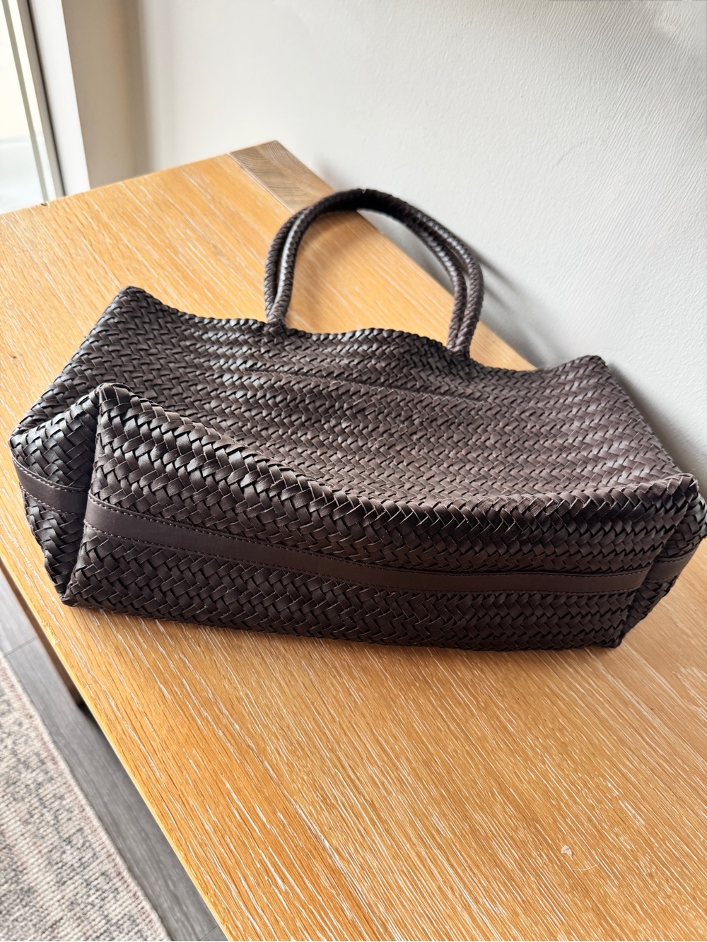 NWT! | MADEWELL The Signature Woven Tote in Coffee Bean | 100% Leather | NP318 - Picture 9 of 16